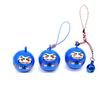 Popular Transfronterizo Metal Estilo Japonés Dibujos Animados Daruma Accesorios DIY Partes Perro Mascota Llavero Campana Manualidades