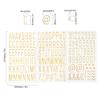 Stickers de Burbujas de Letras Inglesas Transfronterizas 3D Estéreo Estampado en Caliente DIY Accesorios para Manualidades Venta al por Mayor Stickers Metálicos Estéreo de Letras