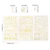 Pegatinas de Letras Estéreo 3D Transfronterizas Material para Cuaderno DIY Estampado en Caliente Digital Pegatinas de Burbujas con Letras en Inglés
