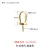 Acessórios Feitos à Mão para Prendedor de Chupeta de Pérola DIY, Fecho de Colar Simples Estilo Japonês e Coreano Cravejado com Diamante, Fecho para Pingente, Joia de Prata