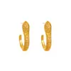 Pendientes Cruzados con Incrustaciones de Circonita en Forma de Serpiente para Hombres, Tendencia de Moda de Lujo Ligero, Pinzas para Orejas de Personalidad de Nicho de Gama Alta para Mujeres