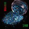 Suministros para uñas, lentejuelas brillantes, pegatinas para uñas mixtas, parche de joyería, degradado, lentejuelas brillantes súper brillantes de colores, radio