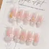 DIY Resina Colorida Flor de Cinco Pétalas Nail Art Joia Celebridade da Internet Estilo Quente Gelo Transparente Estéreo Flor Grande e Pequena Joia de Diamante para Unha