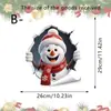 Pegatina de Pared Autoadhesiva Creativa Divertida de Reno Muñeco de Nieve para Hogar Dormitorio Sala de Estar Pared Ventana Pegatina de Pared para Hogar Pegatina Venta al por Mayor
