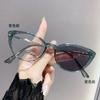 Óculos de Grau Fotocromáticos, Estilo Cat-Eye, Lentes Lisas, Efeito Emagrecedor para Rostos Grandes, Bloqueio de Luz Azul, Outlet de Fábrica, Óculos que Mudam de Cor