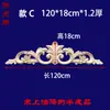 Tallado en Madera Dongyang Piezas de Flor Tallada en Madera Calcomanía Decorativa Tallada en Madera Cabezal de Puerta de Madera Maciza Marco de Puerta de Flor Larga Pared de Fondo Flor de Madera