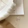 Colar de Prata de Lei S925 Fita Laço Feminino Estilo Doce Gentil Corrente de Clavícula Exquisita Versátil Moda Personalidade da Moda