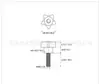 Galvanizado Pentagonal Flor de Ciruelo Apretado a Mano Cabeza de Goma Mango Recubierto de Goma Plástico Plástico Manija de Ajuste de Tornillo Tornillo M8 Perilla