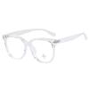 M3510 Moda TR90 Marco Grueso Patilla Gruesa Montura de Gafas Estudiante Anti-Luz Azul Marco Liso Fotografía Callejera Decorativo Lente Plano