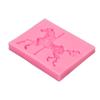 Nuevo molde de carrusel para decoración de tartas de fondant, molde de silicona para fondant, molde de silicona líquida para chocolate