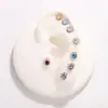 Pendientes de Botón con Patrón Floral Incrustado de Circonita de Aleación de Titanio para Mujer 2026 Nuevo Sentido de Alta Gama Sentido de Diseño de Nicho Pendiente Venta Cruzada Más Vendida