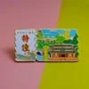 Impresión de Ciudad Imanes para Refrigerador, Souvenirs de Boleto de Tren de Tendencia Nacional, Imanes de Metal para Refrigerador, Atracciones Turísticas Creativas, Productos Culturales y Creativos, Ip de Ciudad