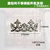 Accesorios de Decoración de Puerta de Acero Inoxidable Estilo Europeo para Patio 05 Flor en Relieve de Doble Cara Barco Flor Yema Flor Doble Fénix Dinero