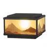 Iluminación para Decoración del Hogar Zhongshan Lámpara de Columna de Jardín de Aluminio Solar para Patio Nuevo Estilo Chino Lámpara Solar para Exteriores de Valla