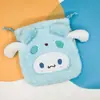 Bolsa de felpa estilo japonés linda para monedas con cordón bolsa portátil para guardar toallas sanitarias accesorio JK bolso cruzado pequeño simple