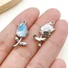 Sal Marina Aleación Azul Corazón Mariposa Luna Pentagrama Colgante DIY Pulsera Hecha a Mano Collar Accesorios de Joyería