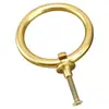 Manija de Anillo Redondo de Cobre Puro Estilo Chino Nuevo Manija de Cajón de Latón Accesorios de Ferretería para Muebles Retro Tirador de Anillo para Cajón de Botiquín de Medicina China