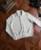 Chaqueta suéter estilo coreano old money turquesa y blanco para hombre, otoño e invierno, elegante y casual, top de punto estilo camisa