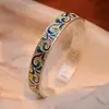 Pie Plata 9999 Sólido Patrón de Hierba Tang Color Esmalte Pulsera de Plata Grabado Corazón Sutra Pulsera de Plata Pulsera de Plata