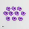 Cuentas Acrílicas para Rueda de 14 mm Cuentas Planas Chapadas con Color Agujero Grande Cuentas Sueltas Accesorios para Joyería DIY Material de Cuentas Espaciadoras para Manualidades