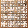 Plantilla de Pintura para Mascotas, Flores, Plantas, Animales e Insectos de 3x3 pulgadas, Plantilla de Plantilla Hueca para Impresión con Spray, Superventas Transfronteriza de Amazon