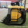 Cubo cribador para excavadora 5-30 Ton Excavadora Cribadora rotatoria (Trommel) Salida Tamiz Tamiz de arena Tamiz de tierra Material de piedra Cubo cribador rotatorio hidráulico