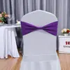 Funda Elástica Floral para Silla sin Atar con Lazo, Universal Engrosada para Hotel Banquete Boda