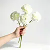Serie blanca ramo de flores artificiales pieza única celebración de boda salón de ceremonias decoración de techo flor artificial arreglo floral para el hogar arte sensación de alta gama