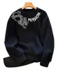 Otoño e Invierno Nuevo Sudadera Casual de Cuello Redondo Gruesa de Forro Polar para Hombre Marca de Moda Americana Sudadera de Manga Larga Versátil para Mujer