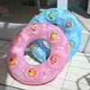 Anillo de natación para niños al por mayor de fábrica, color sólido, anillo de cristal, doble capa engrosada, para axilas de adultos, de 3 a 6 años, anillo de natación inflable
