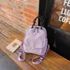 Mochila Pequeña Ligera de Color Sólido, Diseño de Nicho Multifuncional, Bolso de Mano Cruzado, Bolso de Hombro Impermeable Versátil