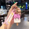 Venta Caliente de Verano Llavero Colgante de Caricatura de Helado Paleta de Hielo Colgantes para Mochila de Estudiante Accesorios Al por Mayor