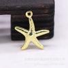 Jóias Artesanais DIY Pingente Tridimensional de Estrela do Mar Pequena Cobre Acessório com Tema Oceano Brincos Pulseira Colar Material B224