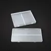 Caja de Plástico PP de 2 Compartimentos para Accesorios Pequeños, Caja de Almacenamiento para Piezas de Uñas, Costura, Ferretería, Juguetes y Embalaje de Cuentas Caja Pequeña
