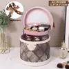 Nuevo Bolso Cubo Maillard Grande Estuche Cosmético Tridimensional Impermeable Bolsa de Maquillaje Bolso Multifuncional de Gran Capacidad para Mujer