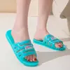 Chinelos de Cristal com Ar Condicionado para Dropshipping, Chinelos de Banho à Prova de Vazamento, Novos Chinelos de Plástico Antiderrapantes para Homens, Chinelos de Banheiro para Casais