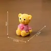 Serie Familia de Ositos Lindos Micro Paisajes de Animales DIY Bonsái Adornos Carnosos Manualidades de Plástico Oso de Amor