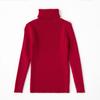 Suéter Infantil para Hombre 2025 Otoño e Invierno Nuevo Cálido Camiseta Básica Tallas Mediana y Grande Suéter Infantil Ropa Interior de Cuello Alto de Color Puro para Bebé