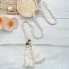 Cinturón Delgado de Cuerda de Algodón y Lino, Cuerda de Cintura Trenzada de Cuerda de Algodón, Accesorio de Borla Decorativa Artística Retro para Faldas de Mujer para Combinar con Ropa
