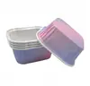 Molde para Cupcakes Cuadrado Transfronterizo con Tapa, Bandeja de Papel para Hornear, Resistente al Aceite, Resistente a Altas Temperaturas, Bandeja Desechable de Papel para Pasteles
