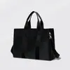 Bolsa para Documentos Lona Maletín de Negocios Bolso de Mano Elegante Unisex Bolsa para Documentos con Logo Estampado Simple Engrosada Uso Masculino