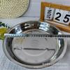 Shangjiahui 18 20 22 24 26 Plato Redondo de Acero Inoxidable Espesor Normal No Magnético Bandeja para Té Bandeja para Frutas Linyi Yueyang