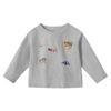 [7A Antibacteriano] Camiseta de Manga Longa para Meninos, Novo Estilo para Crianças de 6 Anos, Roupas de Outono com Caimento Solto, Top Infantil Moderno para Outono