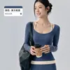 Chaqueta de yoga simple y ajustada para mujer, cárdigan deportivo con cremallera, que ciñe la cintura y estiliza, top de manga larga para Pilates y fitness
