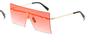 Lentes de Sol Cuadrados de Montura Grande, Lentes de Sol Reflectantes Coloridos de Moda para Mujer, Gafas de Estación Internacional 8587