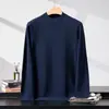 26 Años de Nuevos Modelos de Principios de Primavera, Nuevo Suéter de Lana Redondo de Ala Ancha para Hombre 100% Lana Merino Lavable a Máquina en Australia