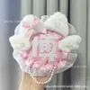 Etiqueta de Nome de Suporte Refletiva de Uma Palavra DIY Tecido Não Tecido Pingente de Mochila Feito à Mão Decoração Suspensa de Mercadoria de Show de Celebridade