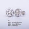 Pendientes de acero de titanio 316L con microincrustaciones de circonio y chapado en oro y cobre, con forma de hueso de oreja, AB, coloridos, con perforación transfronteriza, joyería para oreja.