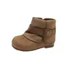 Botas para Niños de 3-6 Años Otoño e Invierno Estilo Nuevo Niños y Niñas Estilo Retro Botas Martin Suela Suave Botas Antideslizantes Botas de Cuero para Bebé