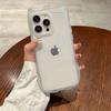 Funda Orejas de Gato iphone16PRO Funda Protectora Color Sólido Creativa Apple 14PROMAX Funda de Teléfono Completa Suave